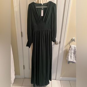 Olivia Maxi Dress | Green - M